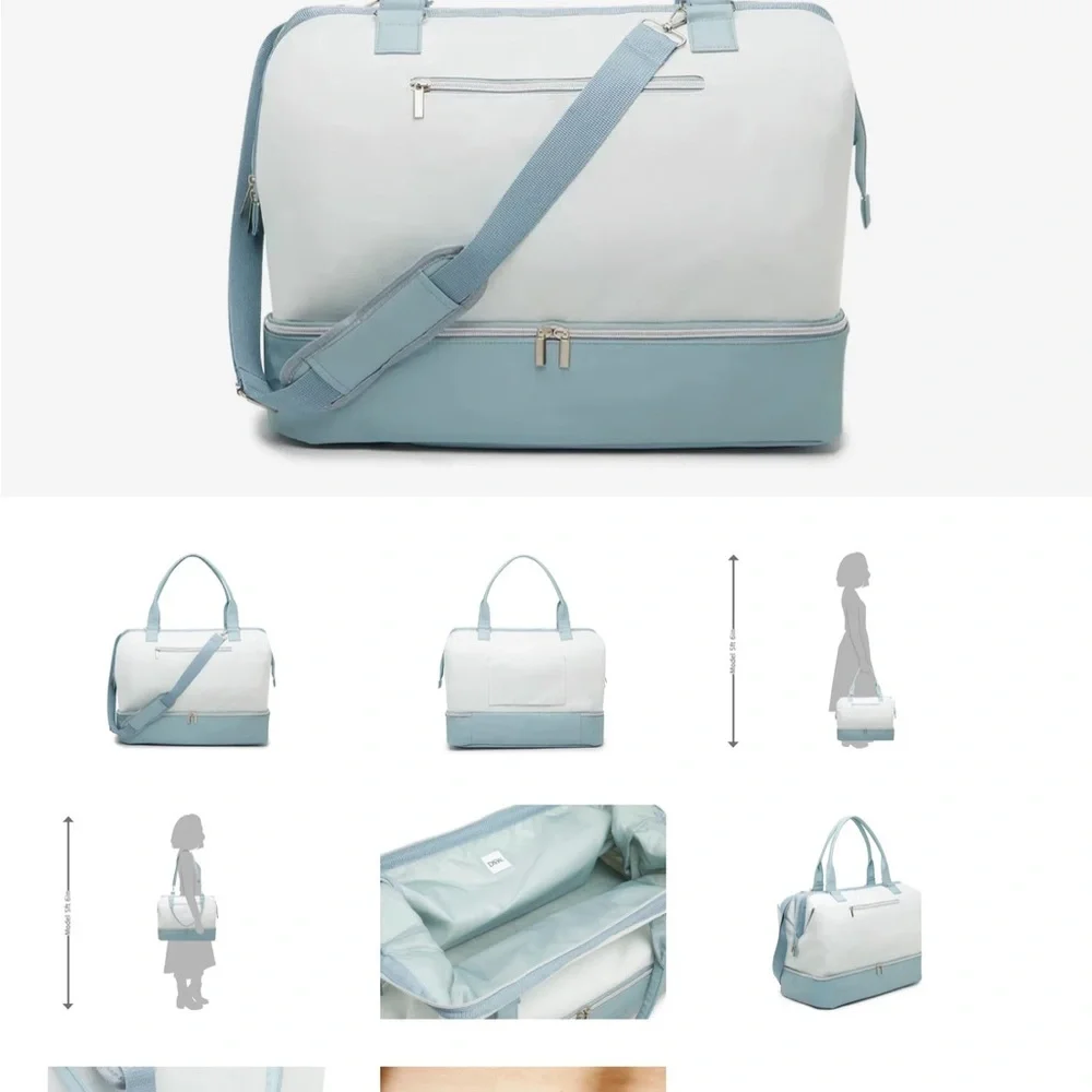 DSW White and Blue Bag